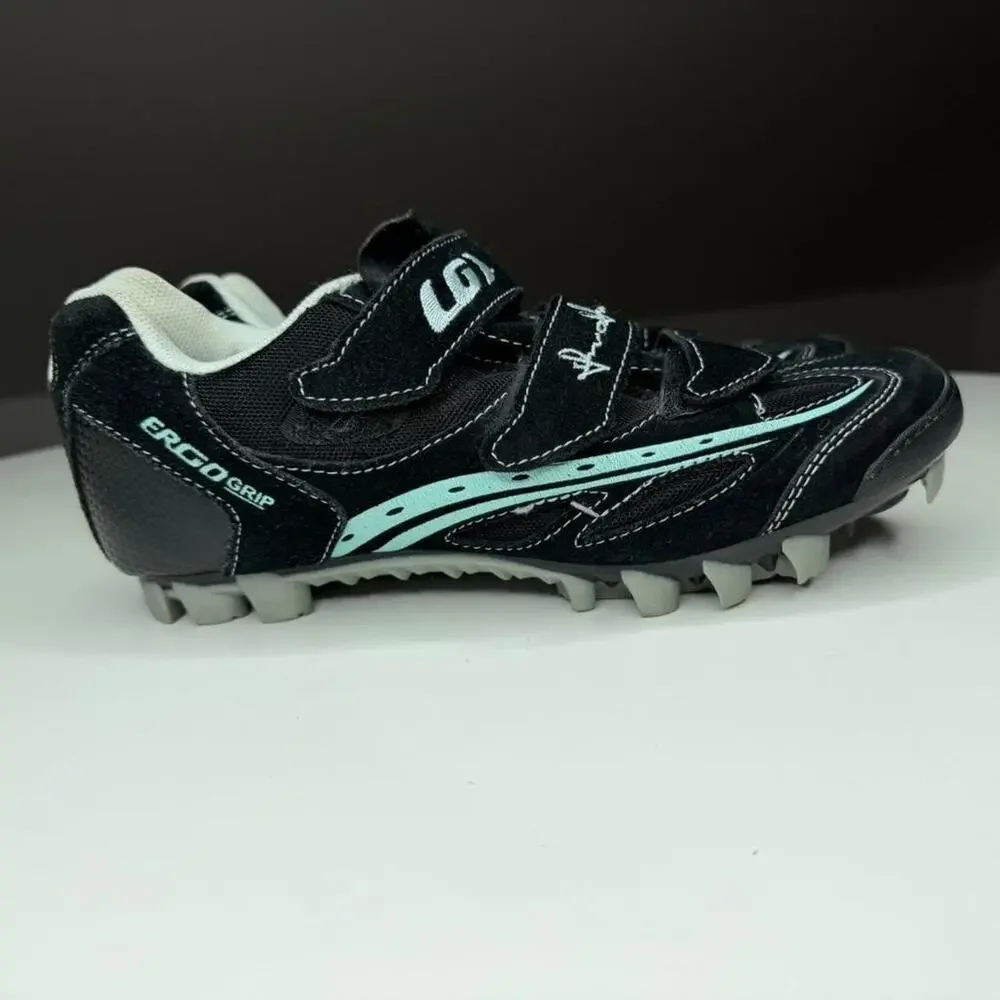 Louis Garneau Ergo Grip Cycling Shoes EU 39 Black SPD Clip‎ Bike Shoes